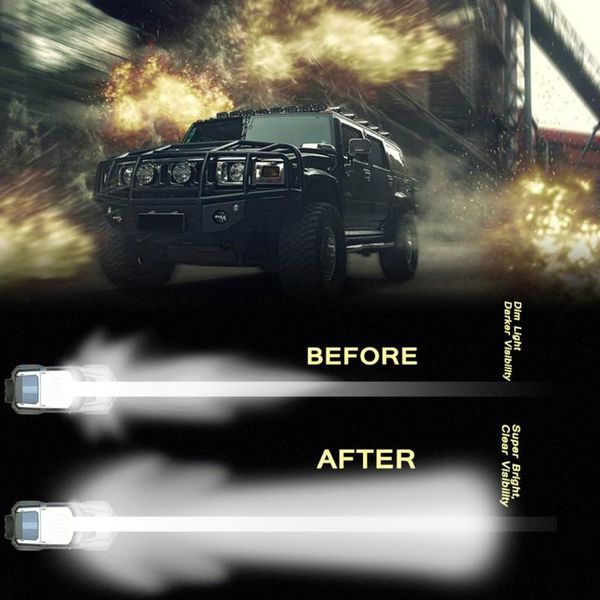 

36w three rows led light bar modified off-road roof light bar searchlight overhaul work lights cross country truck waterproof