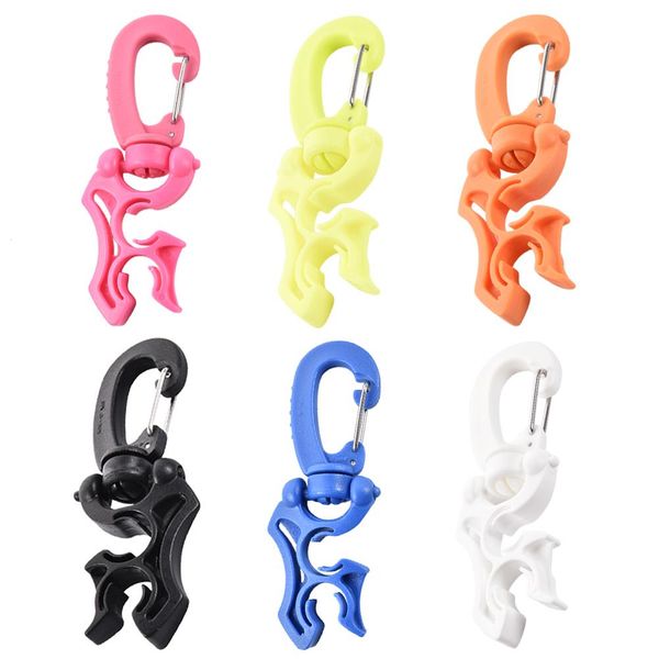 

2 pcs scuba diving double bcd hose holder 304 stainless steel dive snorkeling double bcd clip regulator retainer buckle hook