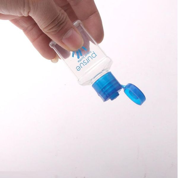 25ml frasco de plástico vazio com tampa de aleta mini frasco recarregável transparente para maquiagem descartável sanitizer de mão embalagem garrafas cca12064