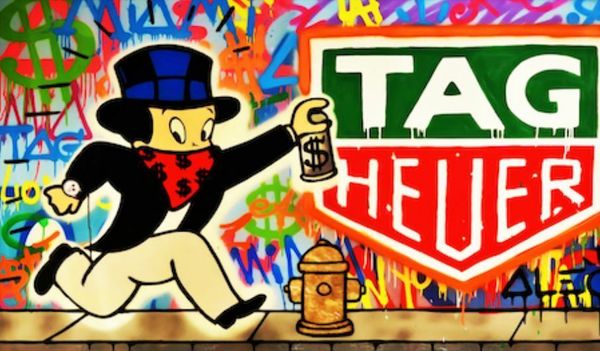 

alec monopoly oil painting on canvas graffiti art richie rich tag heuer home decor handpainted &hd print wall art canvas pictures 191101