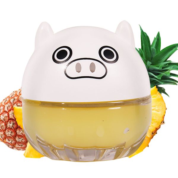 

2pcs auto deodorant perfume aroma decoration home car solid bathroom gift fragrance cute pig purifier small air freshener
