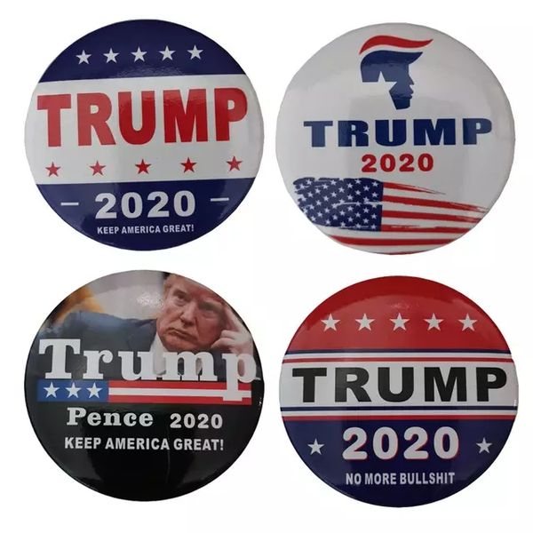 

4.8cm trump 2020 brooch pins president campaign broochs donald trump dome lapel pins button badges keep america great fans gifts