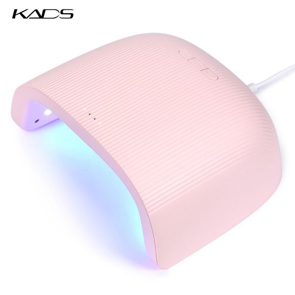 

kads 48w nail lamp uv led nail dryer gel led lamp for manicure gel polish curing machine 30s 60s 90s setting with 18 leds light