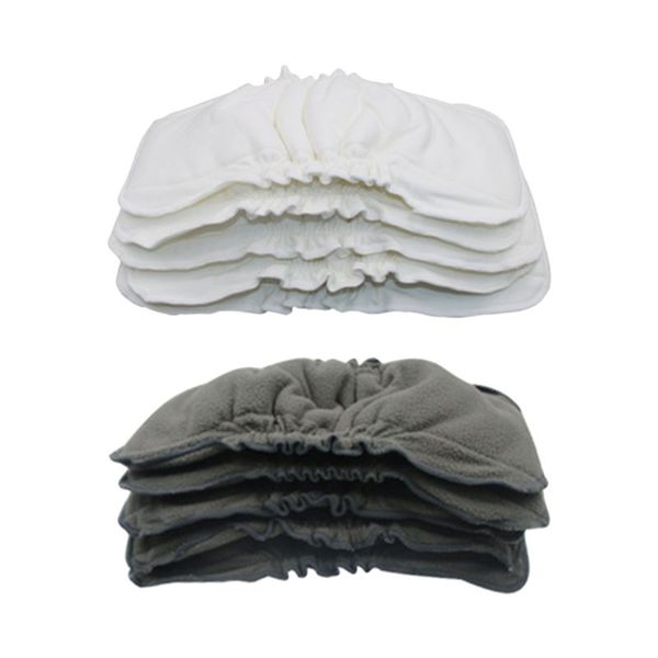 

5 pcs reusable liners for baby cloth diapers 3 layer inserts infant nappy mat 95ae
