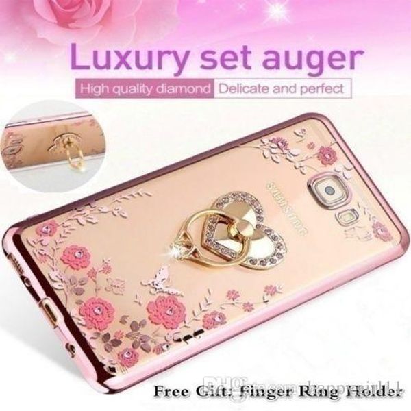 

factory price 10pcs wholesales sell e269 2018 luxury diamond flower plating soft tpu phone case for iphone 6 7 8 x plus