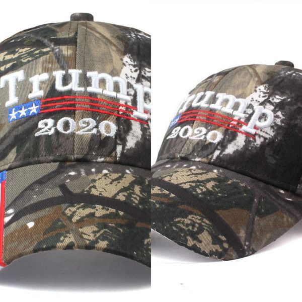 

donald trump camouflage hat keep america great 2020 ball cap embroidery letter american flag baseball cap sun cap, Blue;gray