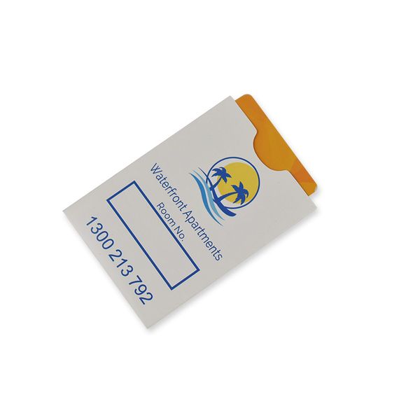 

zuoluo factory direct l room key card holders/envelopes/sleeves with custom logo