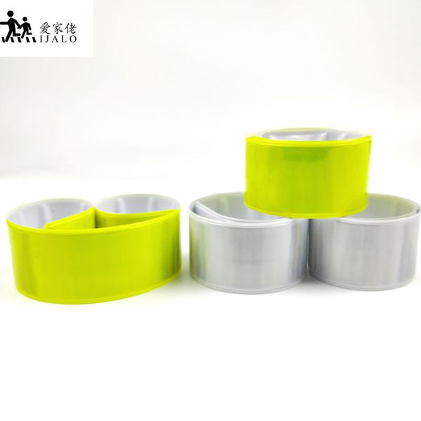 

2 pcs/lot 30cm reflective wristband slap band bracelets slap wrap for students bicycle riding safety visibility, ing