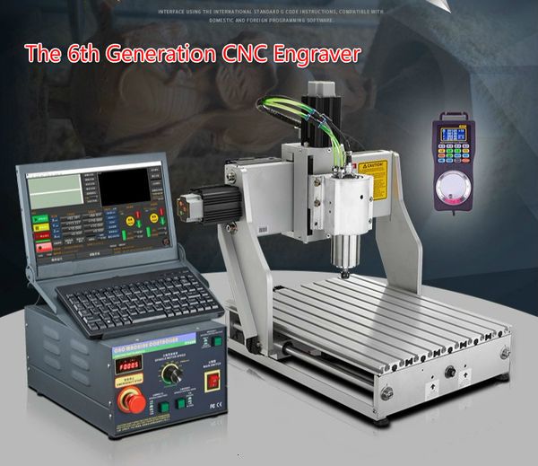 

cnc 3020/4030/3040 numerical control engraving machine carpentry diy engraver four axis 3d jade wood metal carving machine