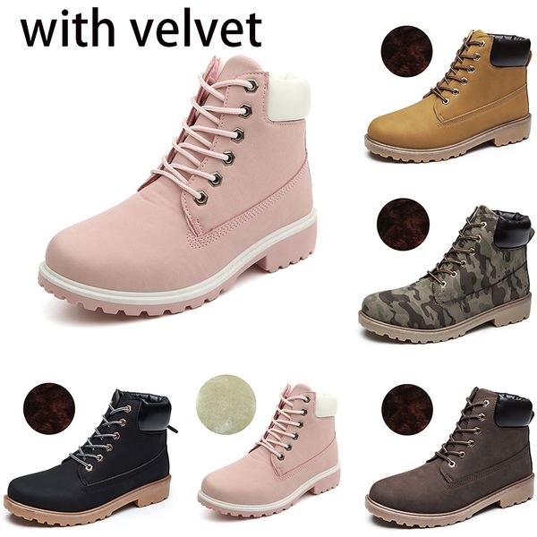 

2019 winter women waterproof outdoor boots pu leather warm snow boots casual martin boots hiking sports shoes, Black