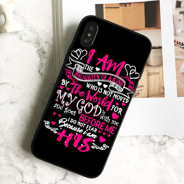 

coque luxury rose jesus quotes phone case for iphone 11 pro xs max xr 8 7 6s plus 5 se case soft black tpu silicone cover.