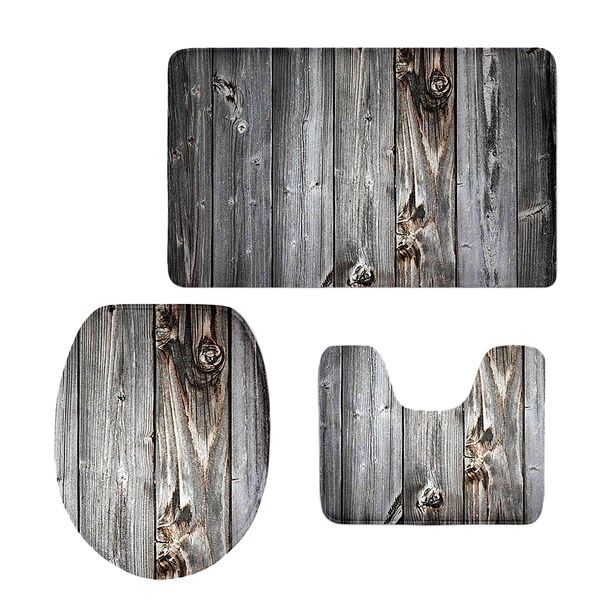 

bath floor mat set toilet pedestal rug bathroom anti non slip shower carpet