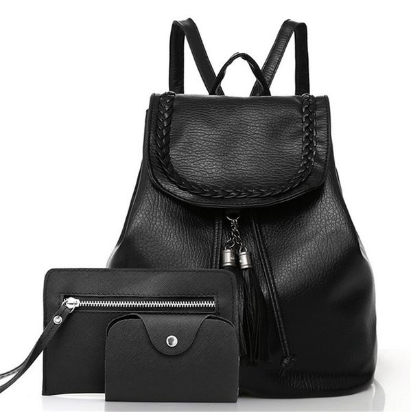 

women girls backpack pu leather school bag fashion backpack 2019