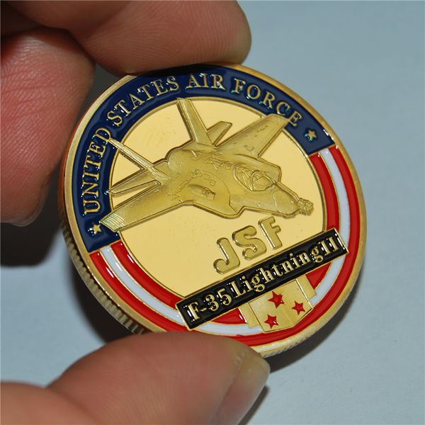 

24k gold plated us coin,united states air force challenge coin 50 pcs/lot dhl ing