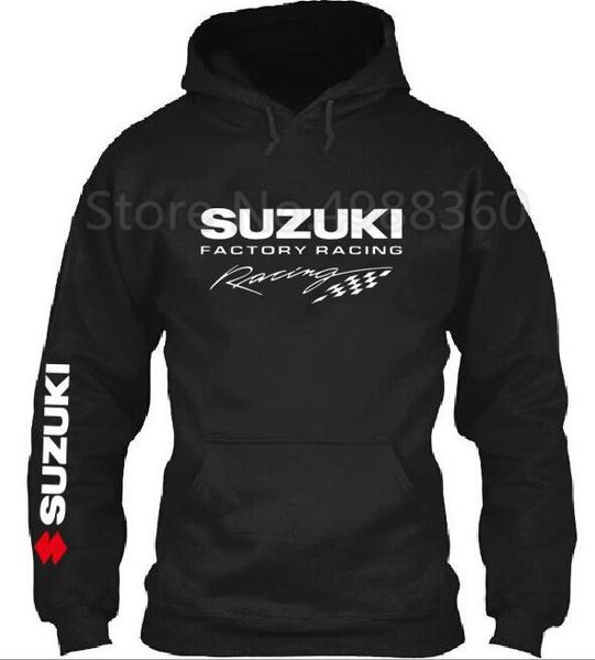 

2019 fashion motorsport suzuki racing hoodie mens pullover coat casual jacket kawasaki hoodie, Black