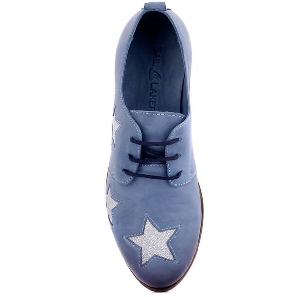 

sail lakers-denim blue leather women 's casual shoes, Black