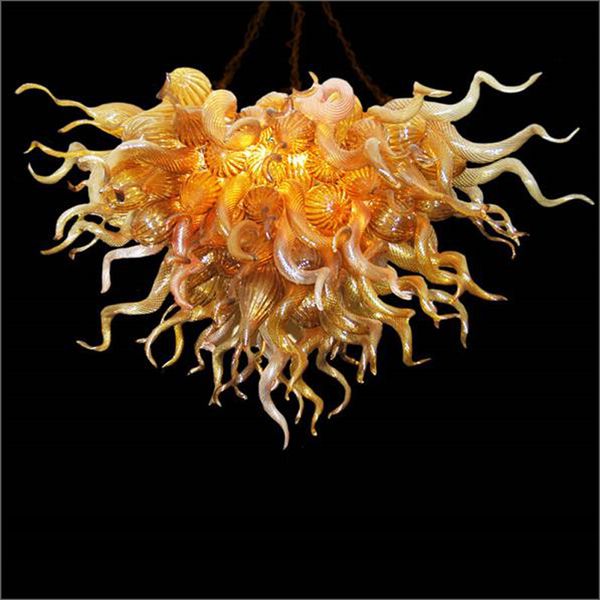 

chihuly style chandelier art design frosted high ceiling decoration murano glass pendant lights for bedroom decor