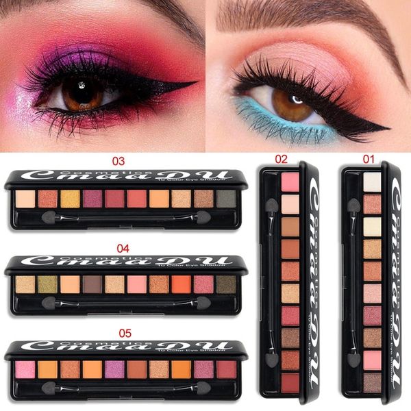 

10 colors eye makeup eye shadow natural shimmer matte eyeshadow palette