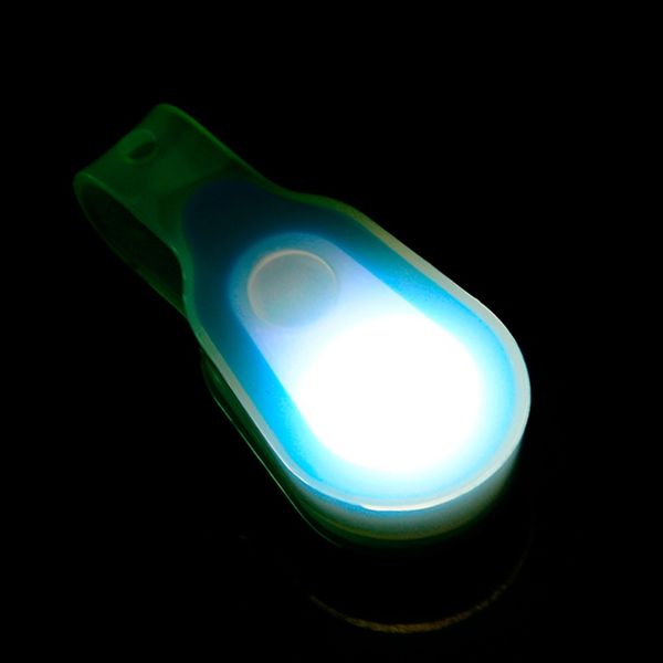 

led lamp safety survival flashlight clip-on (magnetic) ipx6 waterproof hands 3 modes silicone night cycling running lights