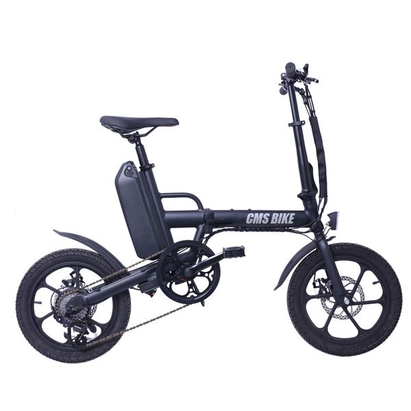 

aluminum 16 inch electric bike 6 speed folding mini ebike 250w, Silver;blue