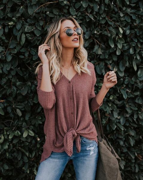 

женская сексуальная женщина cardigans свитер женщин с длинным рукавом зима осень повседневная v-образным вырезом, White