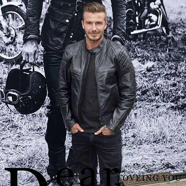 

men black skull embroidery genuine leather coats motorcycle jacket real thick sheepskin slim fit 3xl clothing