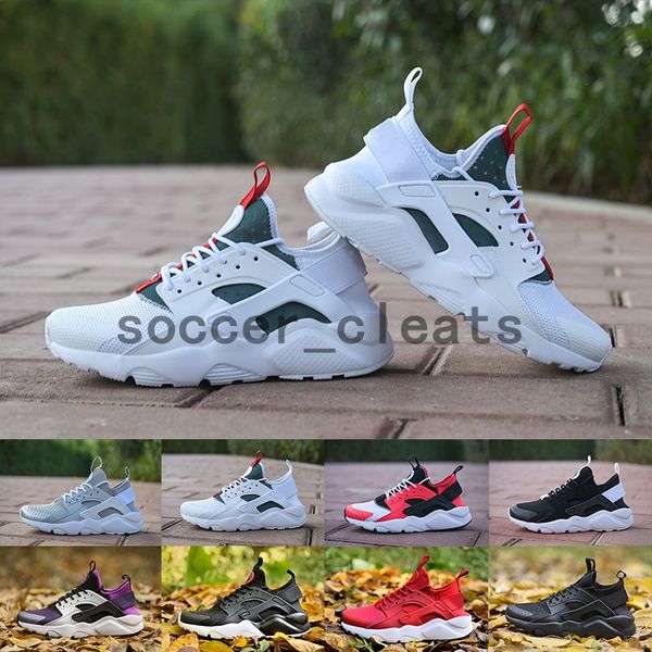 

Новый 2019 воздуха Huarache 4 IV ультра кроссовки для мужчин женщин все красные урасы Huaraches мужские тренеры Ура спортивные кроссовки 36-45