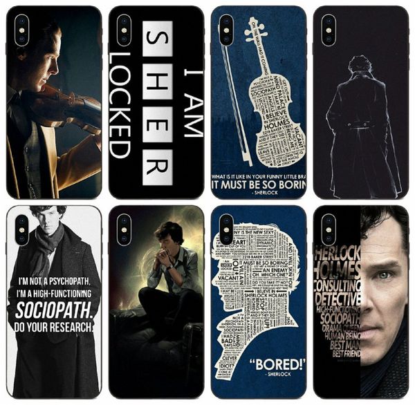 

tongtrade] via porta sherlock stampa painted case for iphone 11 pro x xs max 8 7 6s 6 5s samsung s8 s9 s10 plus huawei mate 10 20 pro case