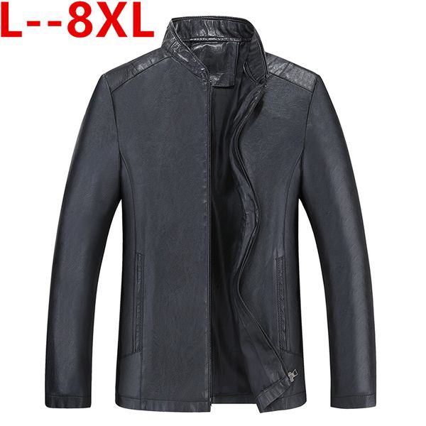 

men's fur & faux plus 10xl 8xl 6xl spring autumn mens leather jackets brand real 100% sheepskin coat jaqueta couro male jacket for men, Black