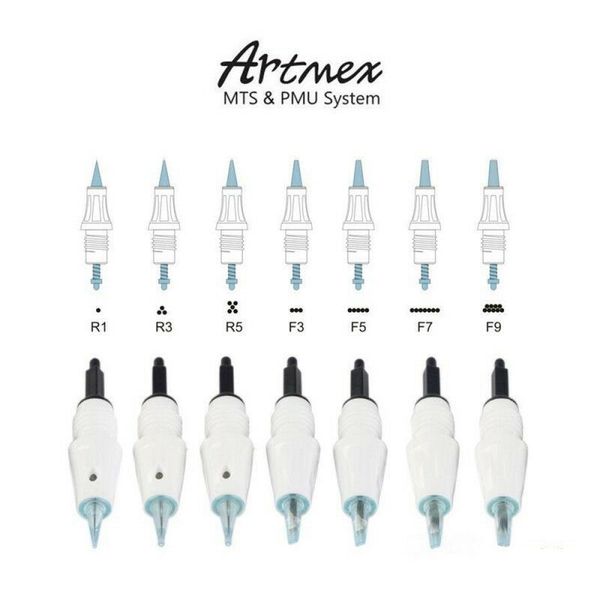 Artmex V3 V6 V8 V9 V11 Yedek İpuçları PMU MTS Sistemi Dövme İğne Vücut Sanatı Kalıcı Makyaj