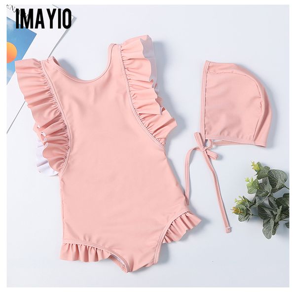 

imayio children ruffle swimsuits baby girls one-piece swimsuit 2019 bathing suit for kids bodysuit