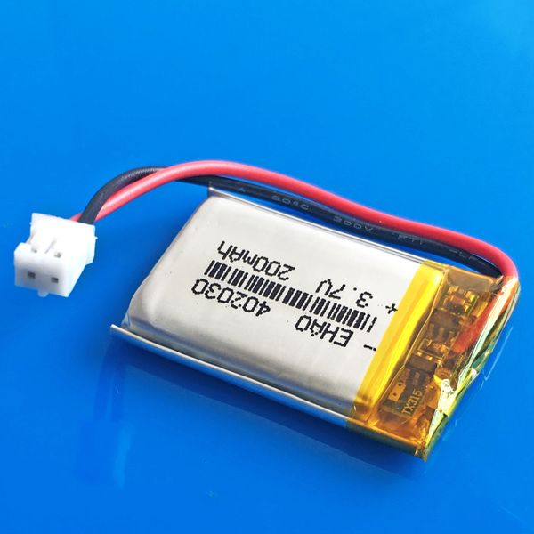 402030 3.7v 200mAh липо аккумуляторная батарея JST PH 2Pin 2.0mm штекер питания для мини-динамик Mp3 Bluetooth Recorder наушники гарнитуры