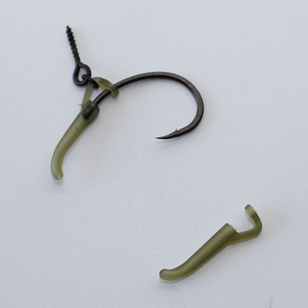 

20pcs carp fishing accessories rubber hook sleeve line aligner camouflage color terminal fishing tackle hair rig swivel ronnie