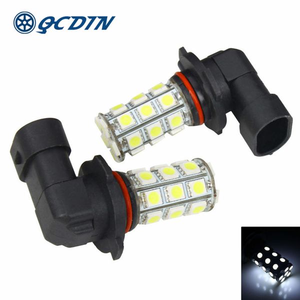 

qcdin 2pcs car led headlight bulbs 9005/9006 super bright signal light auto interior doom lamp car styling light dc 12v