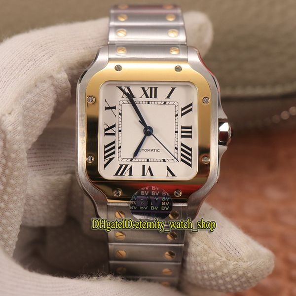 

version bvf w2sa0007 white dial miyota 9015 automatic lady watch sapphire two tone 18k gold bezel smartlink quickswitch lovers watches, Slivery;brown