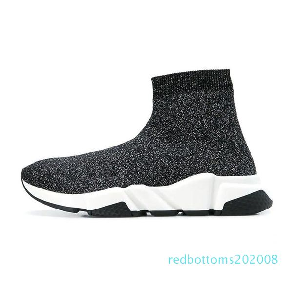 

2020 sock designer shoes for men women luxury fashion speed sneakers triple black white graffiti clear sole vintage mens trainer shoe r08