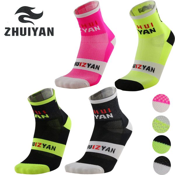 

2019 cycling socks men women professional running basketball football sport socks breathable bike bicycle calze ciclism, Black