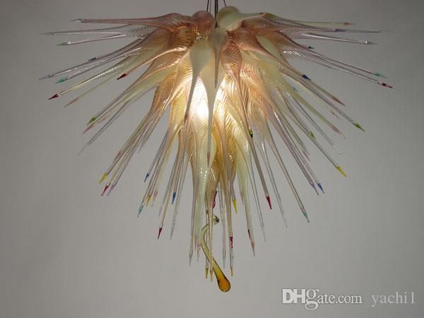 

100% handmade blown murano art chandelier with led light source home decoration modern art chihuly style customized murano glass chandelier