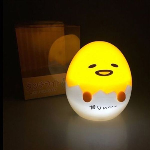 

BRELONG Kawaii Night Light, мультфильм Ленивый Яйцо Mini Light Night Light Подарок Украшения Дома 1 шт.