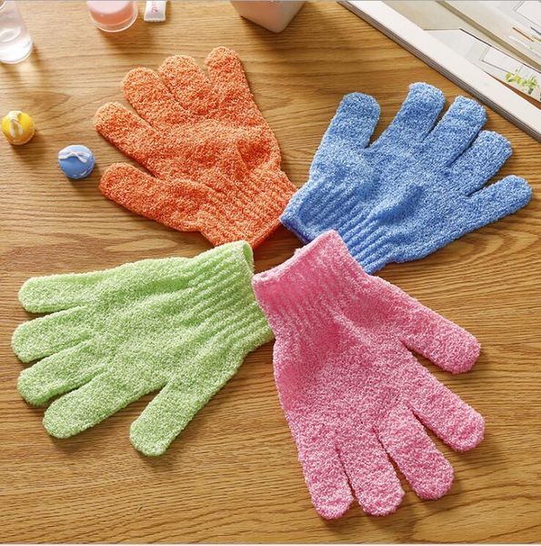 

practical scrubber body massage sponge gloves bath shower glove body wash shower gel exfoliating dhl free