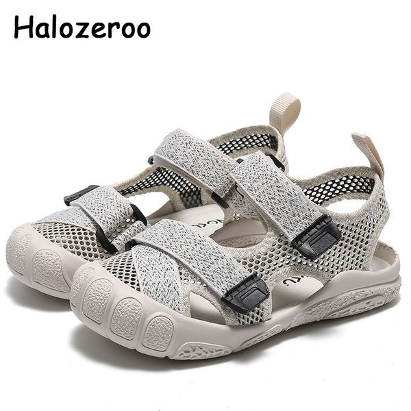 

2020 summer kids beach sandals baby girls pu leather shoes children black brand sandals fashion sport closed toe shoes, Black;red