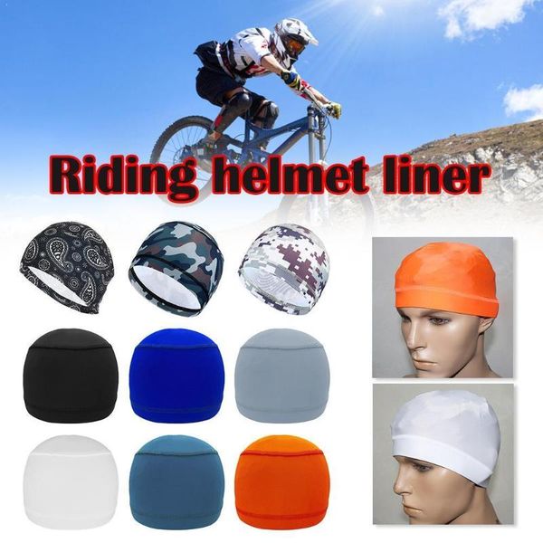 

cycling caps & masks 2021 helmet liner, quick-drying sports site cap, construction lining l3a3, Black