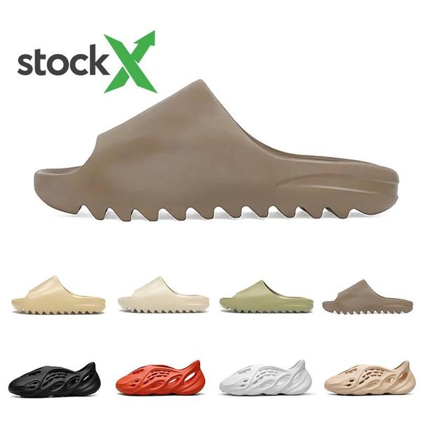 

stock x pantoufle slipper bone mens luxury designer slippers foam runner kanye west desert sand resin beach women men slides sandal sandals