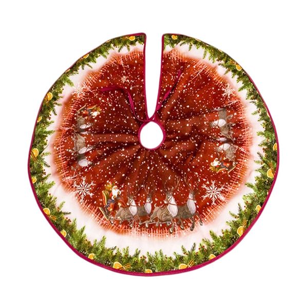 

christmas tree skirt colorful non-woven fabric christmas tree ornaments dress round skirt home festive decorations