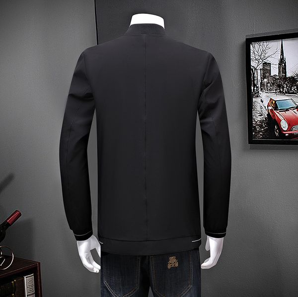 

2020 new big plus the size of youth 8xl 7xl 6xl 5xl 4xl new men jacket thin men jacket bomber jacket wind breaker collar men, Black;brown
