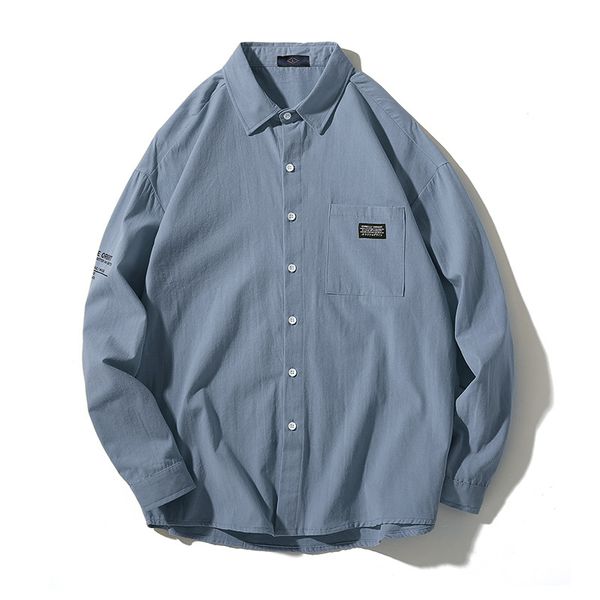 

men's long sleeve shirt solid cotton casual warm winter party wear new model shirts for men button down large size shirts hh50cs, White;black