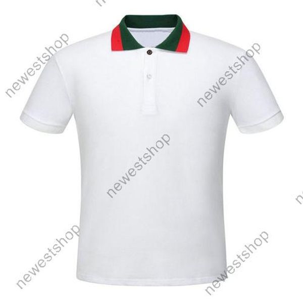 

2020 summer designer luxury clothing for mens polo classic style red geen pachwork neck t-shirt casual turn-down collar tee shirt t shirts, White;black