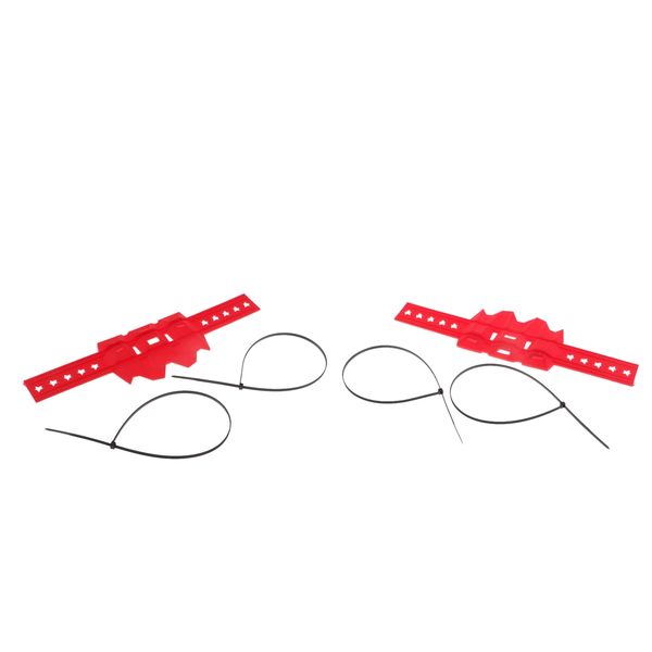 

2 pcs red exhaust muffler silencer protector guard
