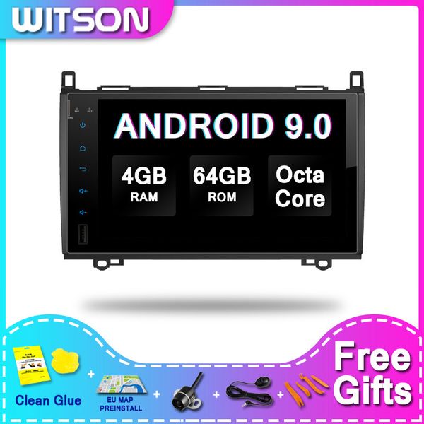 

witson android 9.0 2 din in dash car dvd player for - a/b class car dvd player 4gram 64gbrom