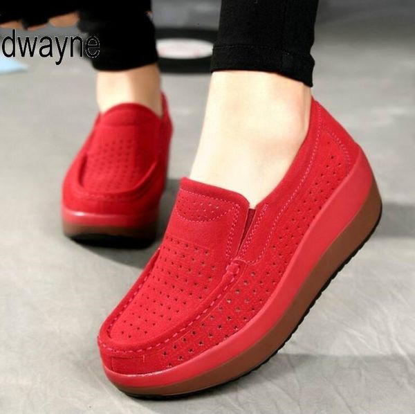 

women flat platform loafers ladies elegant suede leather moccasins shoes woman slip on moccasin women s blue casual shoes